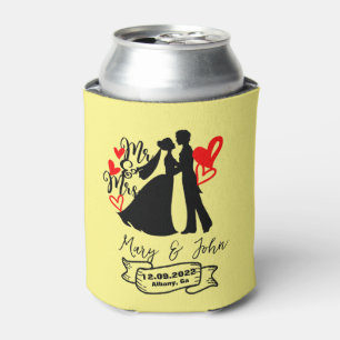 Custom Personalised Beer Can Cooler favour wedding