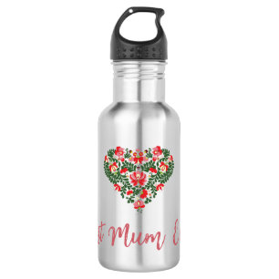 Custom Personalised Best Mum Ever Script 532 Ml Water Bottle