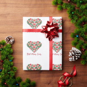 Custom Personalised Best Mum Ever Script text Wrapping Paper