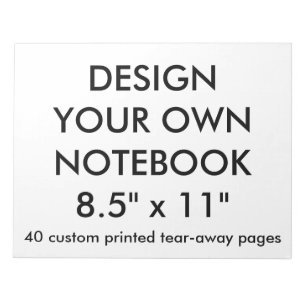 Custom Personalised Big 40 Tear-Away Page Notepad