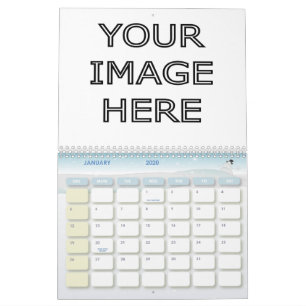 Custom Personalised Blank Calendar Template