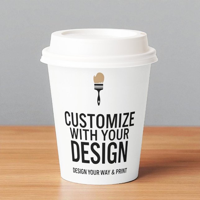 Custom Personalised Blank Company Branded Paper Cups (Creator Uploaded)