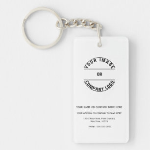 Custom Personalised Blank Template 1.5" x 2.75" Key Ring