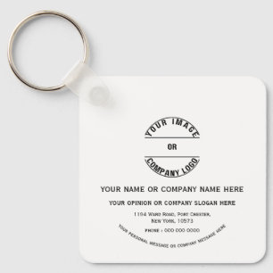 Custom personalised Blank Template 2.25” Metal Key Ring