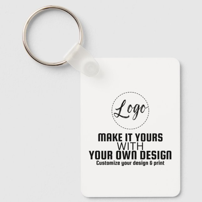 Custom Personalised Blank Template Key Ring (Front)