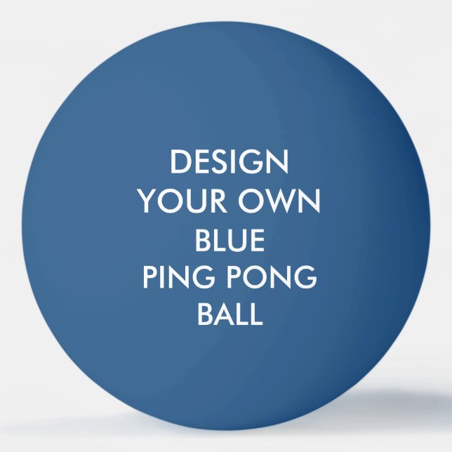 Custom Personalised BLUE Ping Pong Ball (Front)