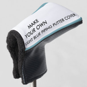Custom Personalised Blue Putter Golf Club Cover