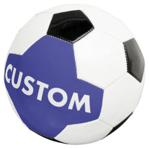 Custom Personalised BLUE Soccer Football Ball