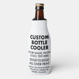 Custom Personalised Bottle Cooler Sleeve Blank