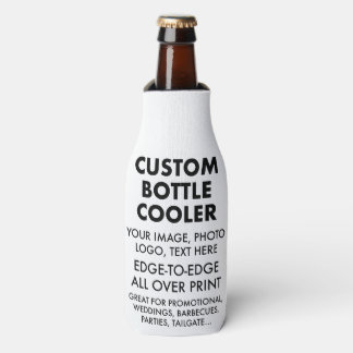 Custom Personalised Bottle Cooler Sleeve Blank