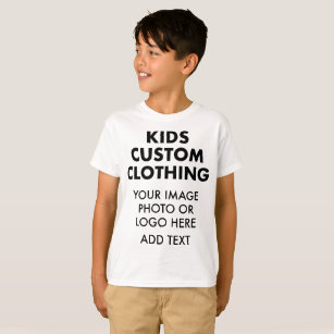 Custom Personalised BOY'S T-SHIRT - WHITE