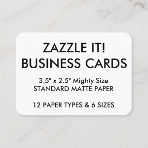 Custom Personalised Business Cards Blank Template