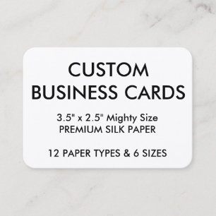 Custom Personalised Business Cards Blank Template