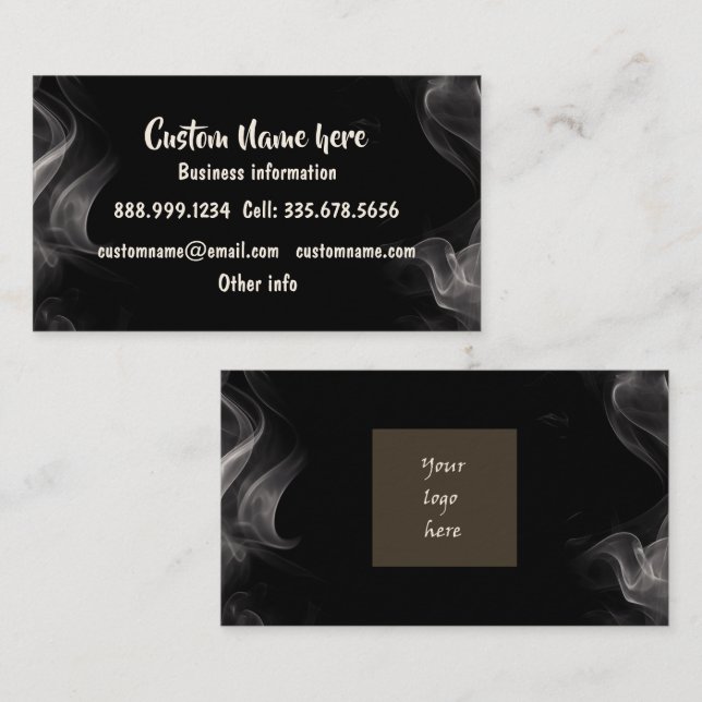 Custom Personalised Business with Your Logo Card (Front/Back)