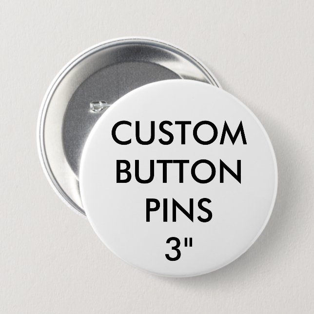 Custom Personalised Button Pin Badge Blank (Front & Back)