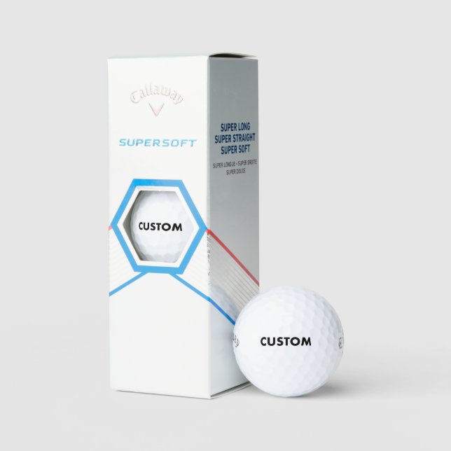 Custom Personalised Callaway Supersoft Golf Balls (Packaging)