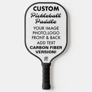 Custom personalised CARBON FIBER PICKLEBALL PADDLE