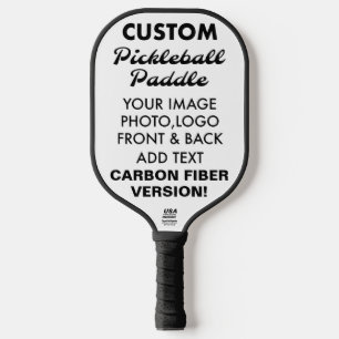 Custom personalised CARBON FIBER PICKLEBALL PADDLE