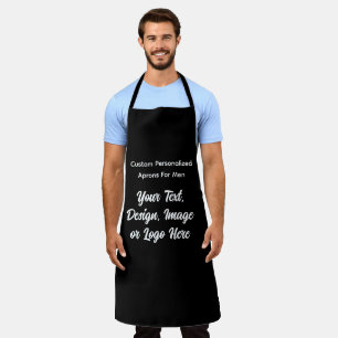 Custom Personalised Chef Grill BBQ Apron For Men