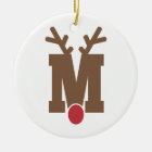 Custom Personalised Christmas Ornament Letter "M"