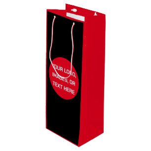 Custom Personalised Christmas Wine Gift Bag Create