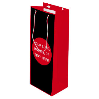 Custom Personalised Christmas Wine Gift Bag Create