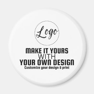 Custom Personalised Circle Magnet Blank Template