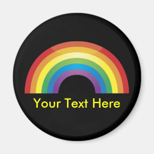 Custom Personalised Classic Rainbow Magnets