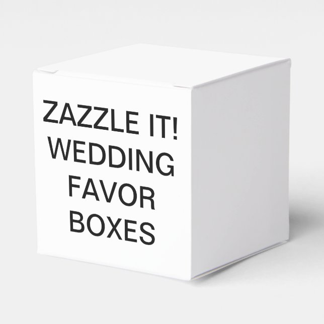 Custom Personalised Classic Wedding Favour Boxes (Front Side)