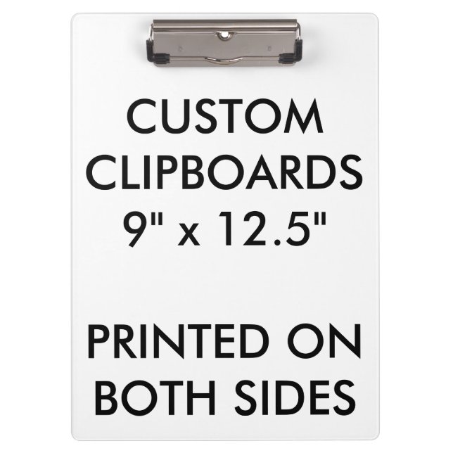 Custom Personalised Clipboard Blank Template (Front)