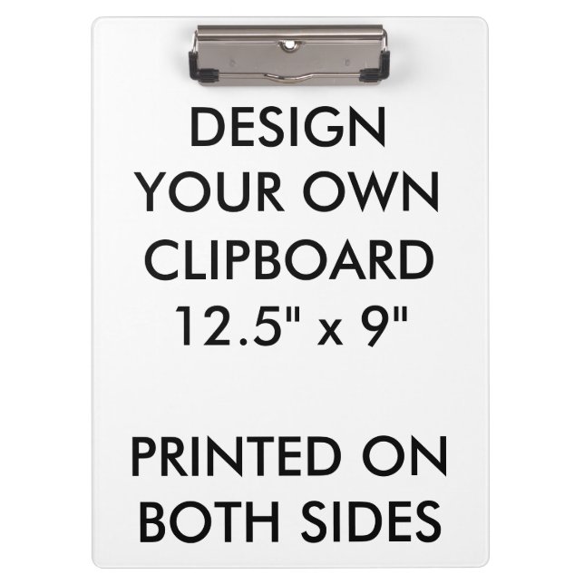 Custom Personalised Clipboard - Letter & A4 Size (Front)