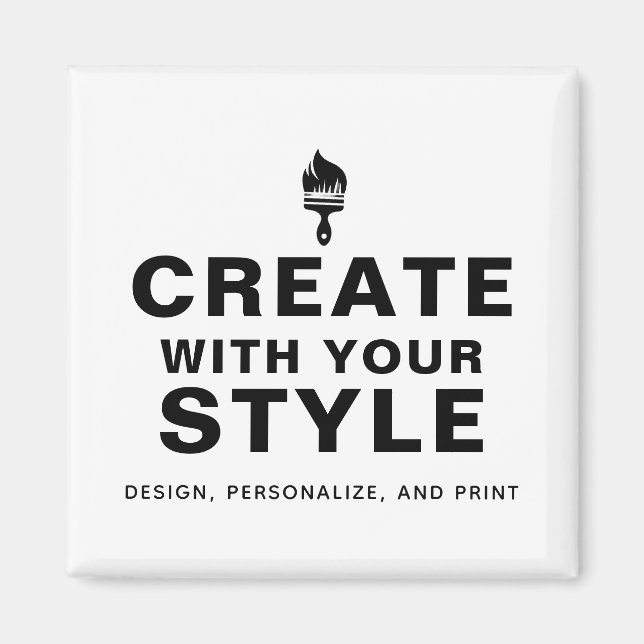 Custom Personalised Company Branding Design Magnet (Front)