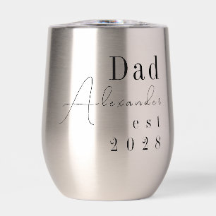 Custom Personalised Dad Minimal Black Typography