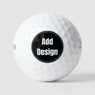 Custom Personalised Design Add Photo or Text Golf Balls