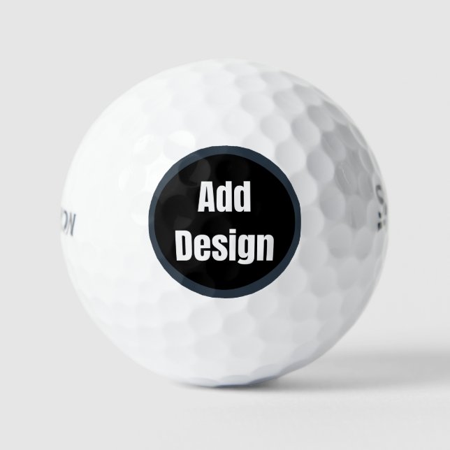 Custom Personalised Design Add Photo or Text Golf Balls (Front)