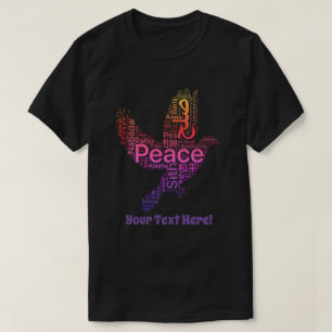 Custom Personalised Design Peace T-Shirt
