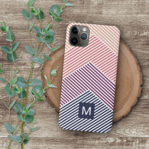 Custom Personalised Diagonal Stripe Art Pattern Case-Mate iPhone Case