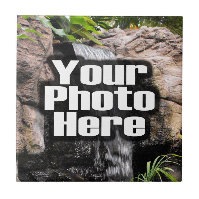 Custom Personalised Digital Photo Add Your Picture Tile (Front)