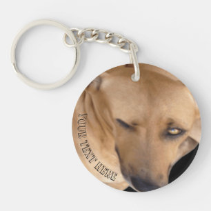 Custom Personalised Dog Face Key Ring