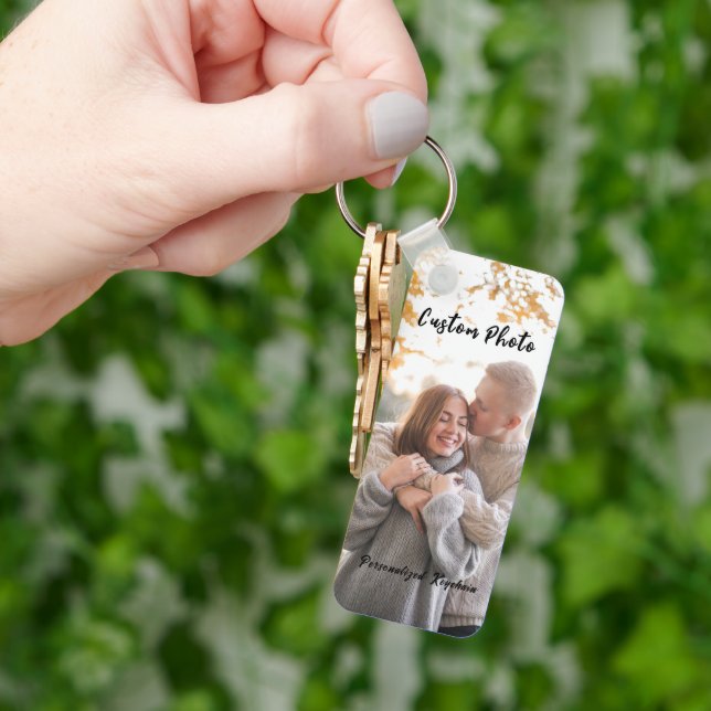 Custom Personalised Double Sided Photo keychain (Hand)