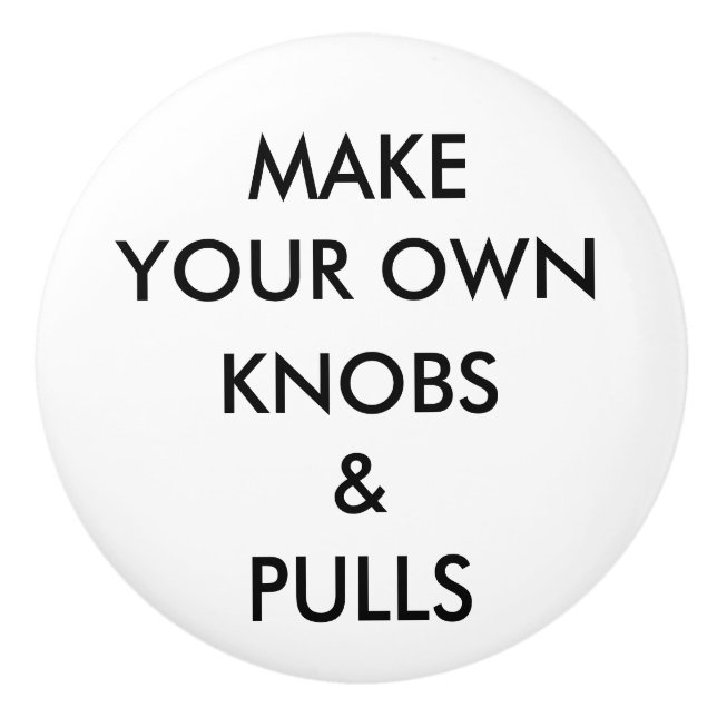 Custom Personalised Drawer, Cabinet or Door Knob (Front)