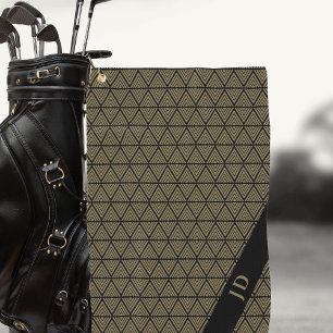 Custom Personalised Elegant Golfer Monogrammed Golf Towel