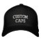 Custom Personalised Embroidered Baseball Cap Blank