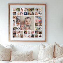 Custom Personalised Family Memories Photo Collage