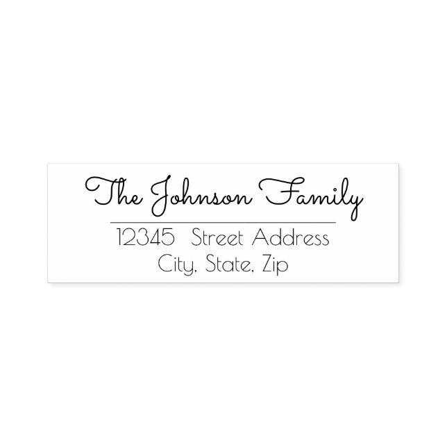 Custom Personalised Family Name Stamp (Design)