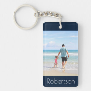 Custom personalised family photo key ring
