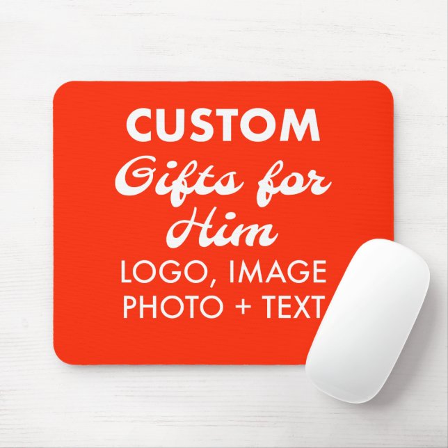 Custom Personalised Ferrari Red Mouse Pad (With Mouse)