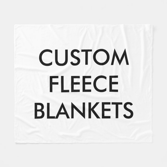Custom Personalised Fleece Blanket Blank Template (Front (Horizontal))