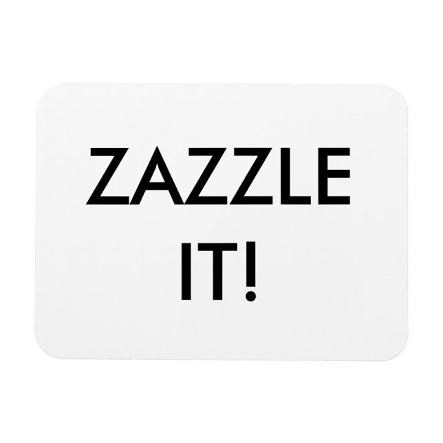 Custom Personalised Flexible Magnet Blank Template (Horizontal)