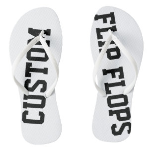 Custom Personalised Flip Flops Blank Template